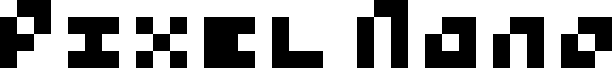Preview of the Pixel Nano Regular font