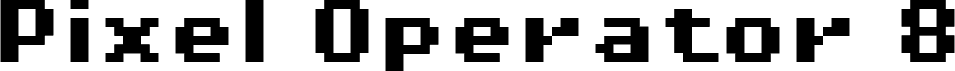 Pixel Operator 8 Bold