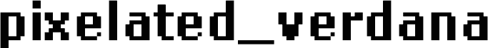 pixelated_verdana_bold_12pt Regular