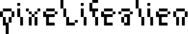 Anteprima del carattere pixeLifealien9px