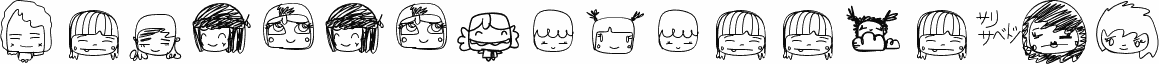 Preview of the PixopopKawaiiGirls font