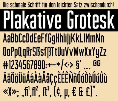 Plakative Grotesk Font