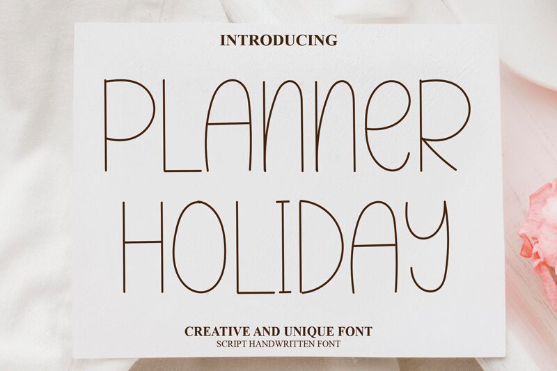Planner Holiday Font planner-holiday-font