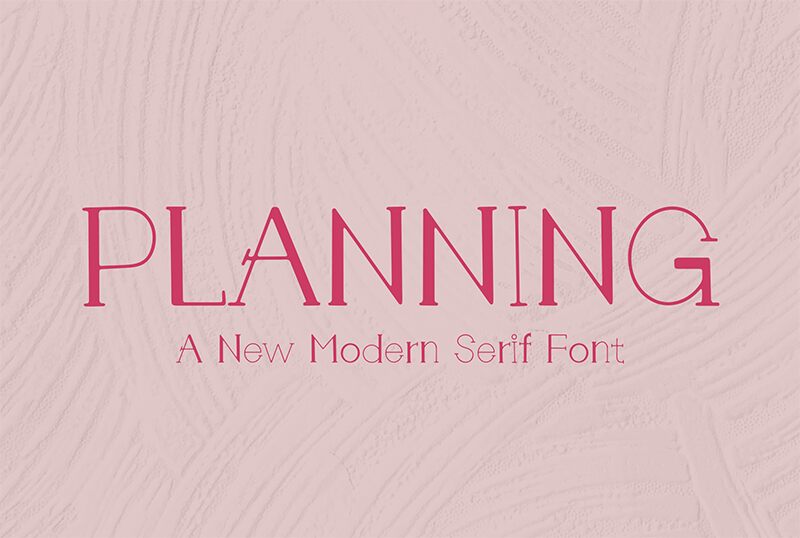 Planning Schriftart