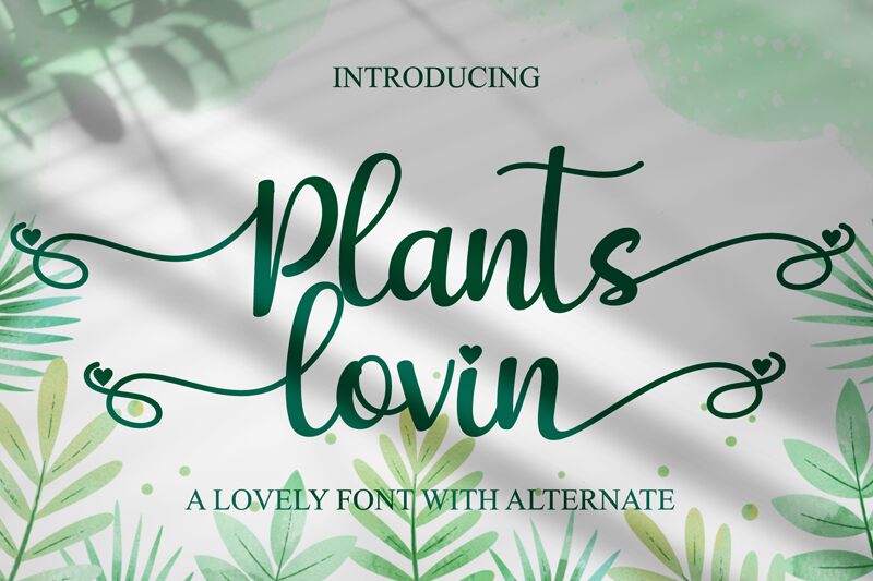 plants lovin Font