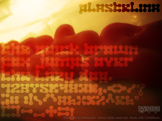 Plastelina Schriftart