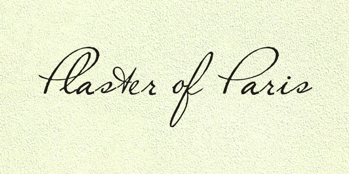 Plaster of Paris Schriftart