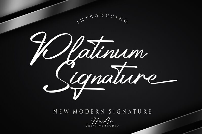 Platinum Signature Czcionka