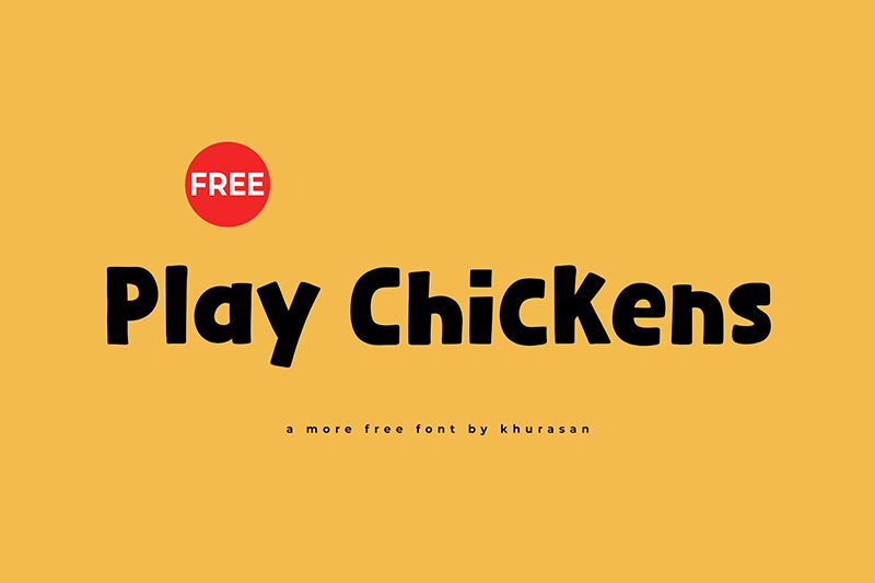 Play Chickens Шрифт