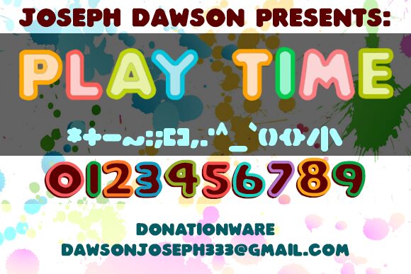 Play time Schriftart