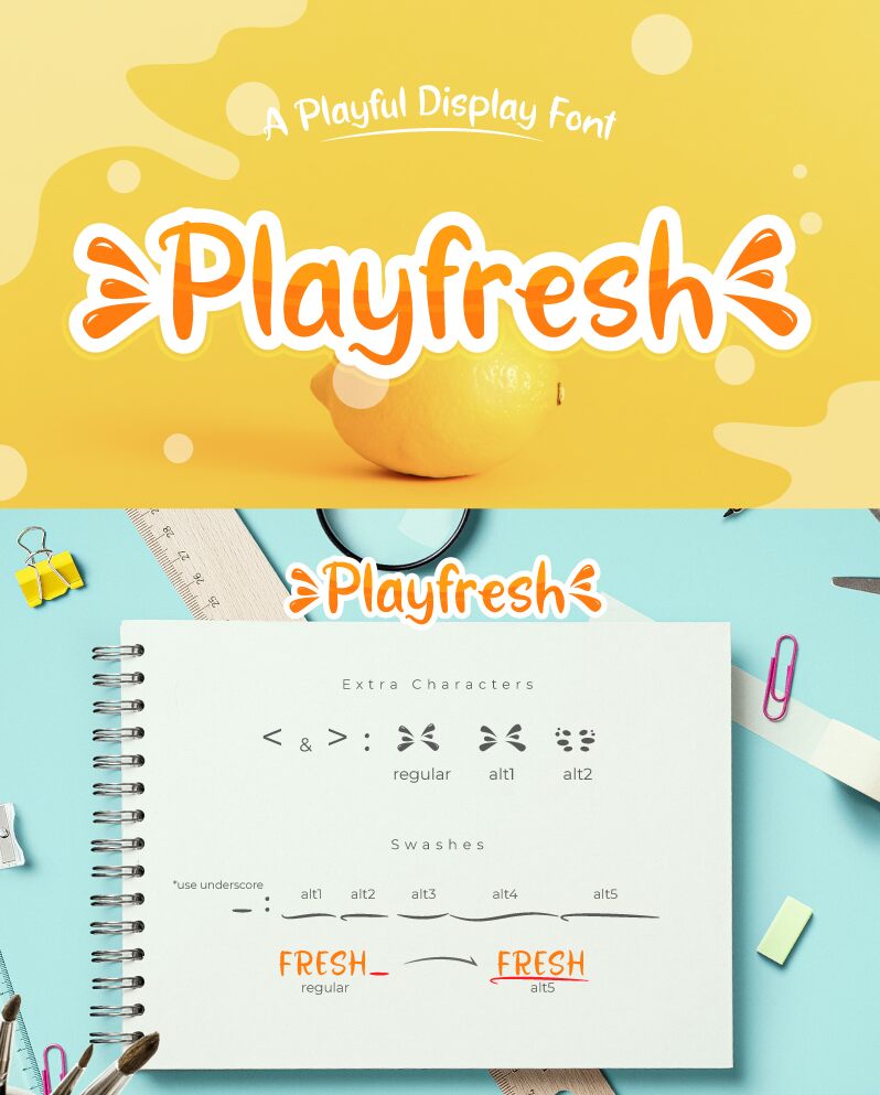 Playfresh Schriftart