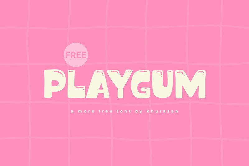 Playgum Schriftart
