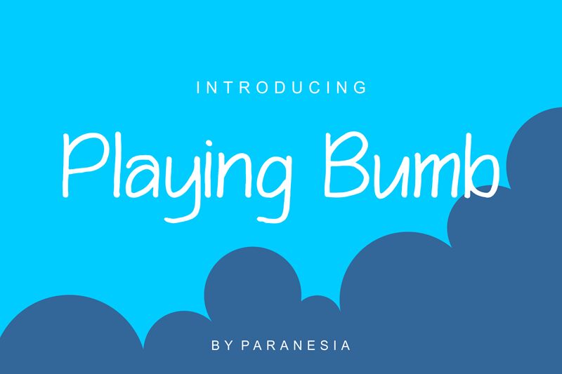 Playing Bumb Czcionka
