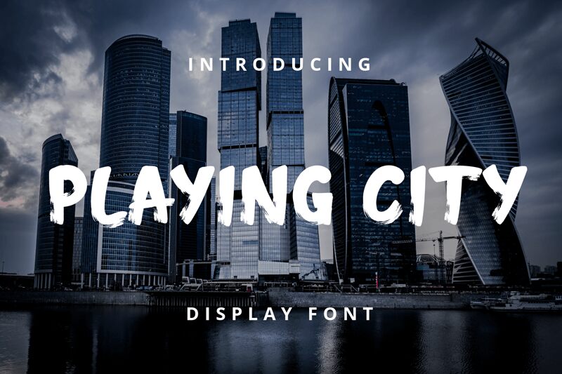 PLAYING CITY Schriftart