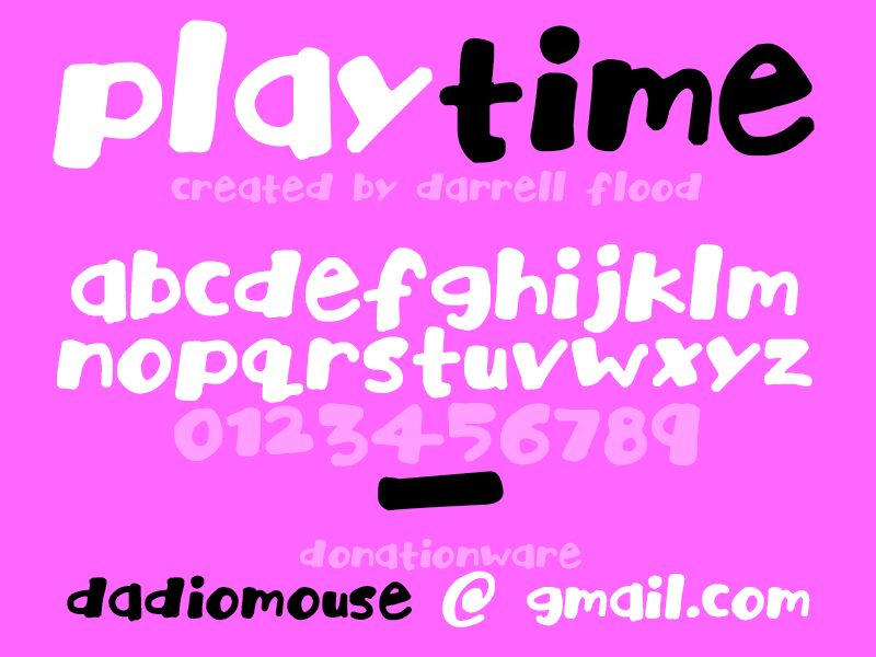 Playtime フォント