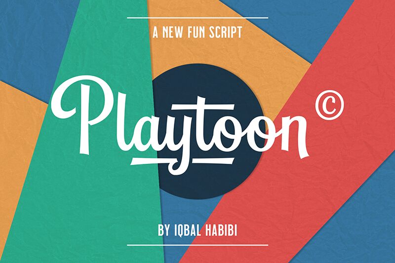 Playtoon Schriftart