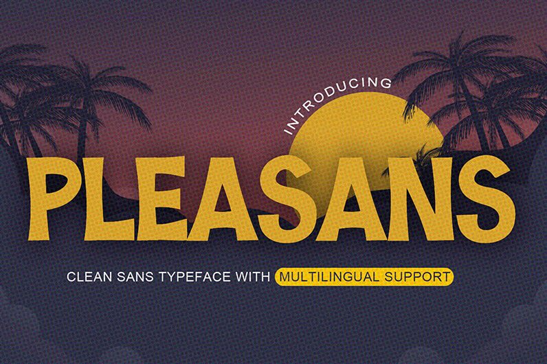 Pleasans Schriftart