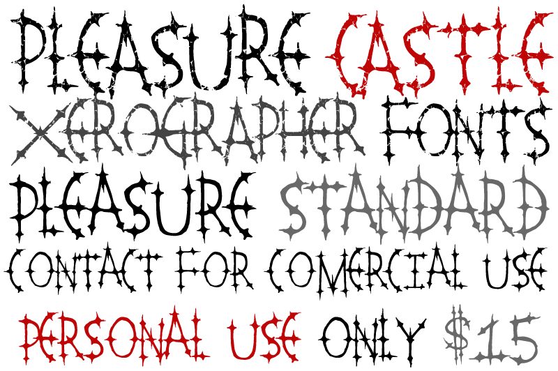 PleasureCastle Carattere