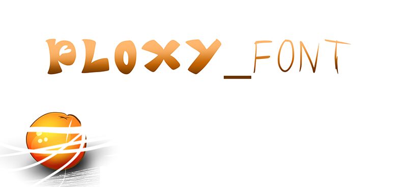 Ploxy_font Druh písma