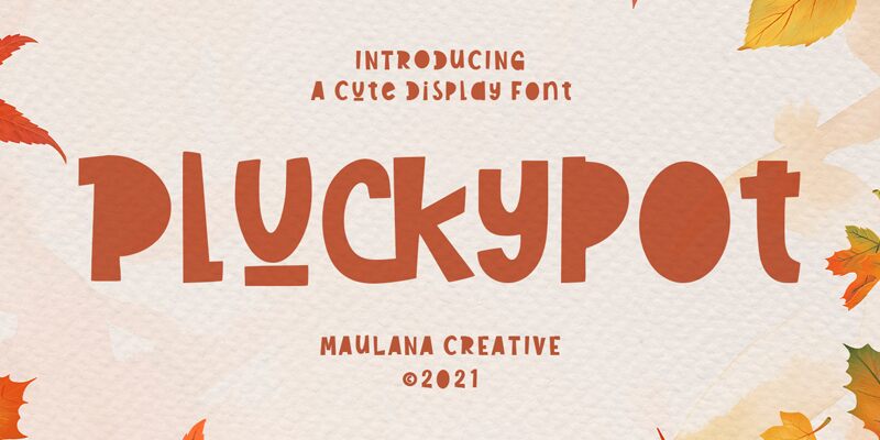 Pluckypot Schriftart