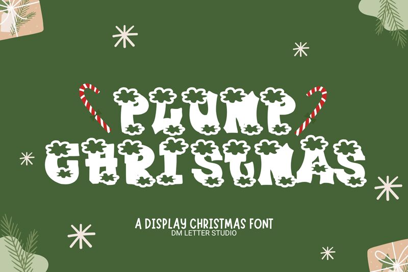 Plump Christmas Schriftart
