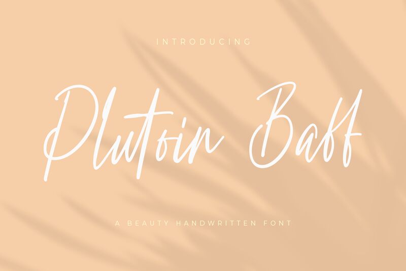 Plutoin Baff Schriftart