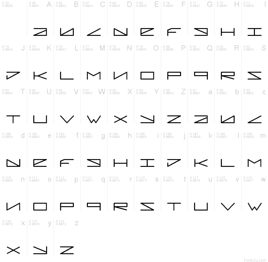 Pleiadian font