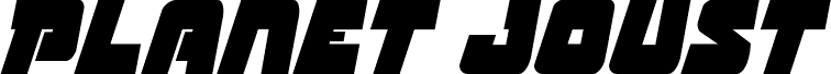 Preview of the Planet Joust Condensed Italic font