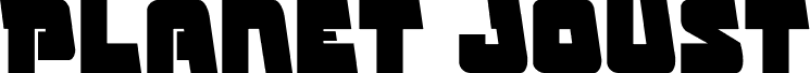 Preview of the Planet Joust Condensed font