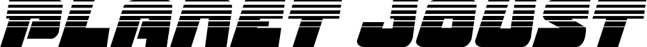 Preview of the Planet Joust Halftone Italic font