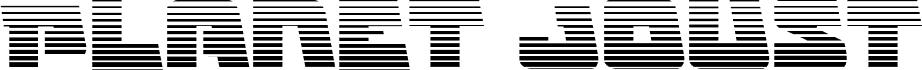 Preview of the Planet Joust Light Gradient font