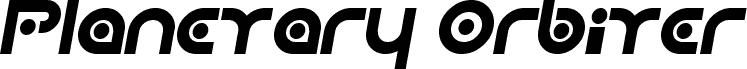 Planetary Orbiter Italic