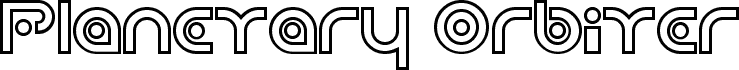 Planetary Orbiter Outline Bold