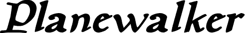 Planewalker Bold Italic