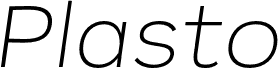 PlastoTrial-ExtLtExpIta font