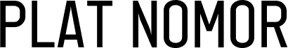 Plat Nomor