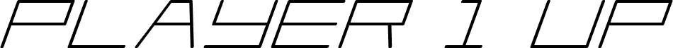 Player 1 Up Bold Italic