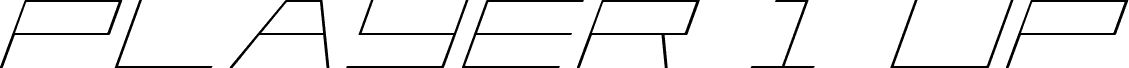 Player 1 Up Expanded Italic