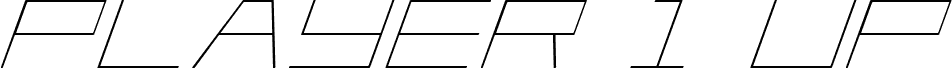 Player 1 Up Italic