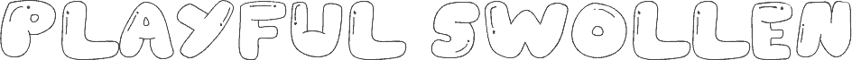 Playful Swollen fonte