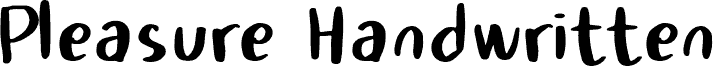 Pleasure Handwritten Font Regular font