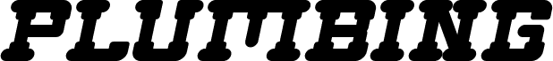 PLUMBING Bold Italic