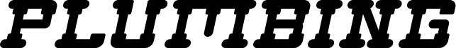 PLUMBING Italic