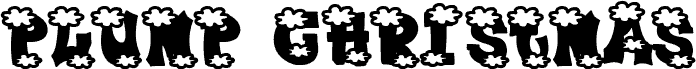 Plump Christmas font