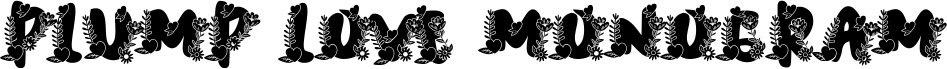 Plump Love Monogram