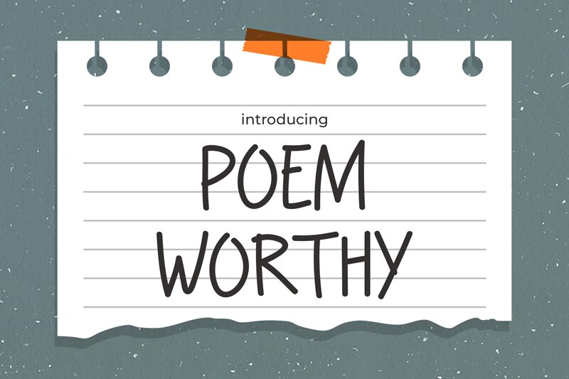 POEM-WORTHY Шрифт