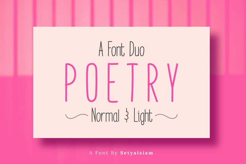 Poetry Font