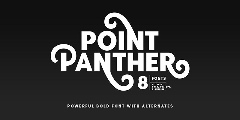 Point Panther Schriftart