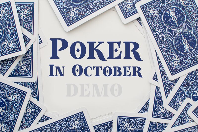 Poker In October Schriftart