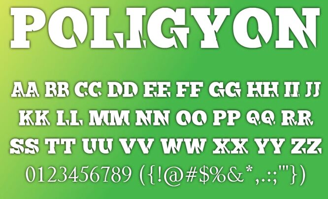 Poligyon Druh písma